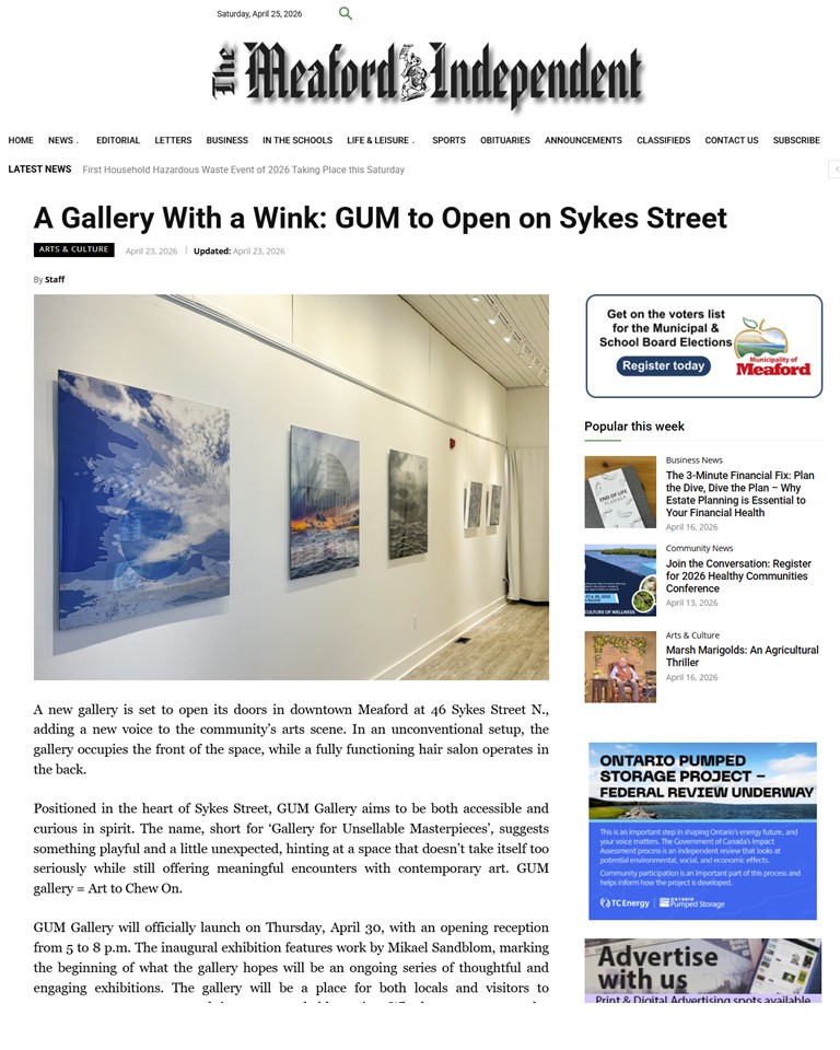 A Gallery With a Wink: GUM to Open on Sykes Street